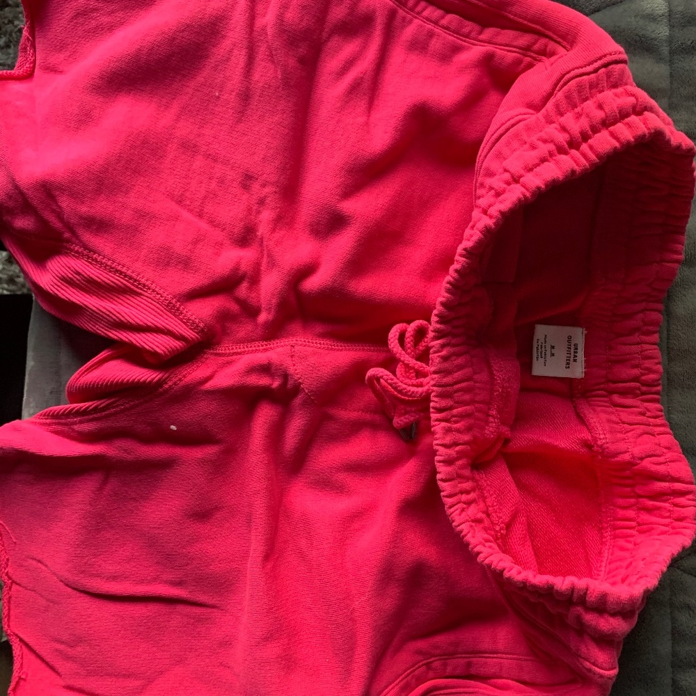 Urban Outfitters Mens Pink Sweat-Shorts Size M